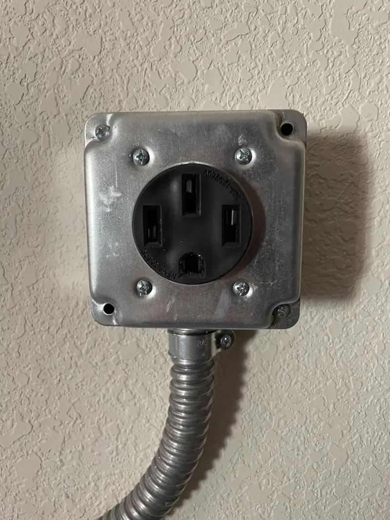 NEMA 14-50 outlet installed for Smart Home Electrical in Pryor Creek